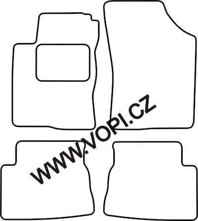 Autokoberce Hyundai Getz 09/2002 - 2009 Autofit (1827)